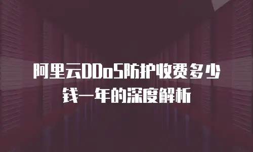 阿里云DDoS防护收费多少钱一年的深度解析
