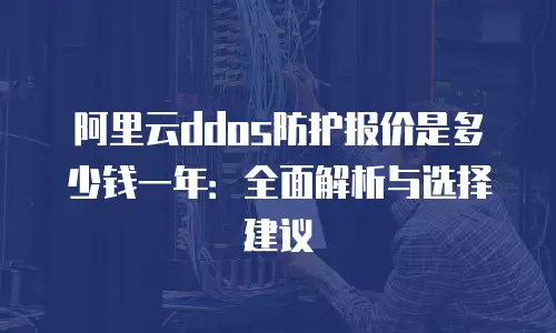 阿里云ddos防护报价是多少钱一年：全面解析与选择建议