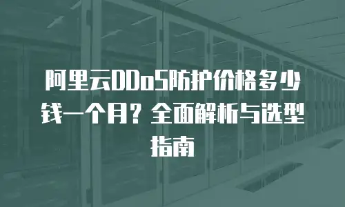 阿里云DDoS防护价格多少钱一个月？全面解析与选型指南