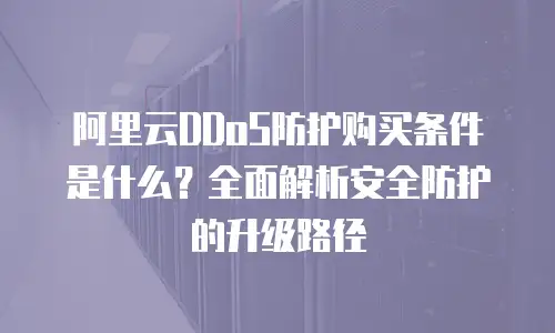 阿里云DDoS防护购买条件是什么？全面解析安全防护的升级路径