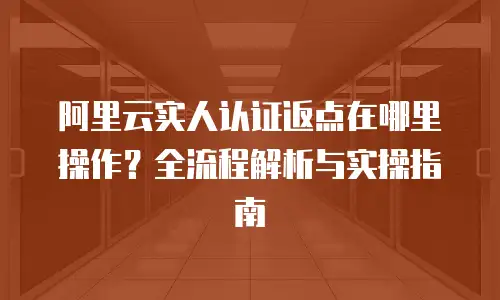 阿里云实人认证返点在哪里操作？全流程解析与实操指南