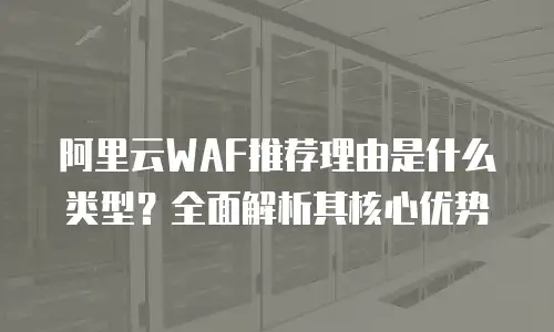 阿里云WAF推荐理由是什么类型？全面解析其核心优势