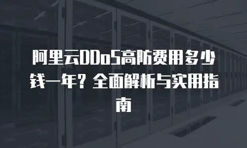 阿里云DDoS高防费用多少钱一年？全面解析与实用指南