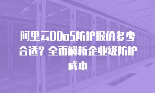 阿里云DDoS防护报价多少合适？全面解析企业级防护成本