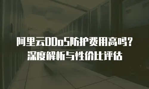 阿里云DDoS防护费用高吗？深度解析与性价比评估