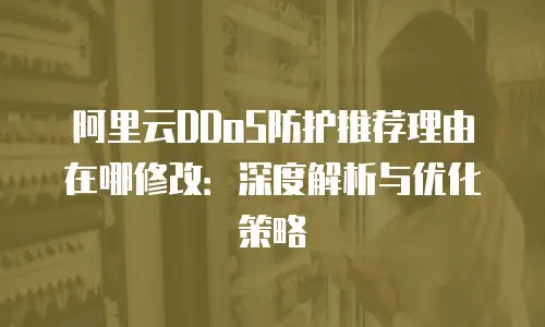 阿里云DDoS防护推荐理由在哪修改：深度解析与优化策略