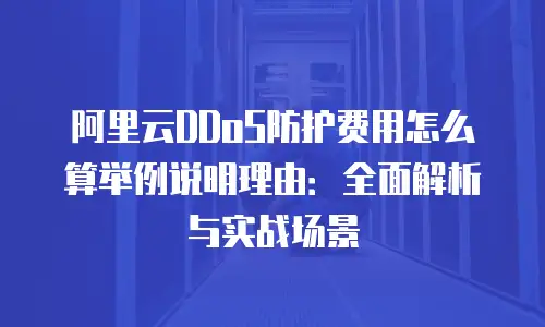 阿里云DDoS防护费用怎么算举例说明理由：全面解析与实战场景