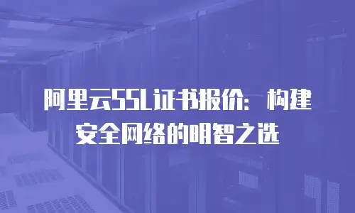 阿里云SSL证书报价：构建安全网络的明智之选