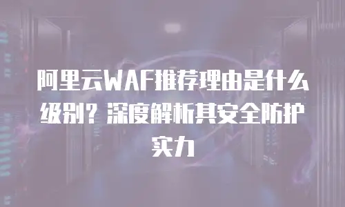 阿里云WAF推荐理由是什么级别？深度解析其安全防护实力