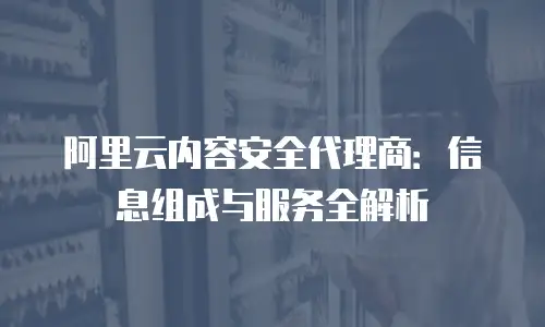 阿里云内容安全代理商：信息组成与服务全解析