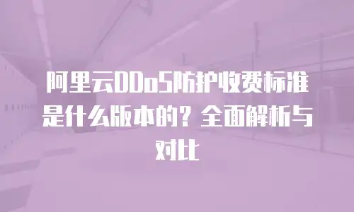 阿里云DDoS防护收费标准是什么版本的？全面解析与对比
