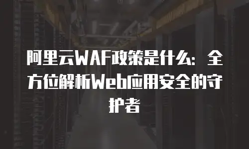 阿里云WAF政策是什么：全方位解析Web应用安全的守护者
