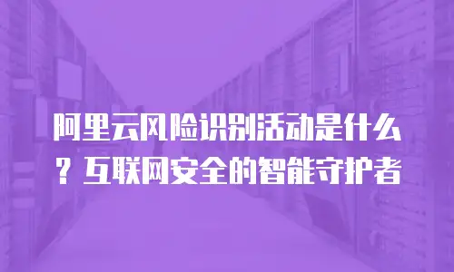 阿里云风险识别活动是什么？互联网安全的智能守护者
