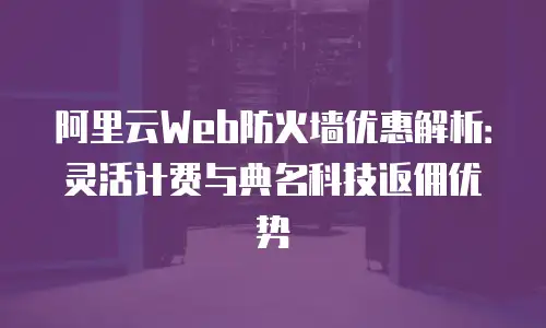 阿里云Web防火墙优惠解析：灵活计费与典名科技返佣优势