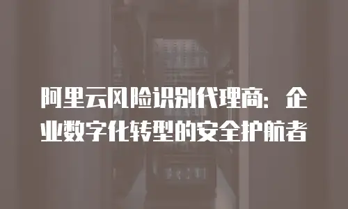 阿里云风险识别代理商：企业数字化转型的安全护航者