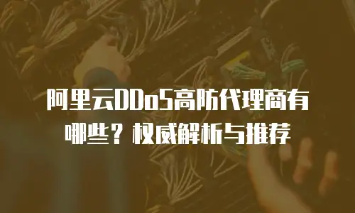 阿里云DDoS高防代理商有哪些？权威解析与推荐