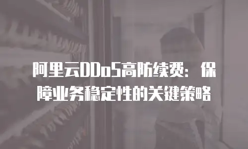 阿里云DDoS高防续费：保障业务稳定性的关键策略