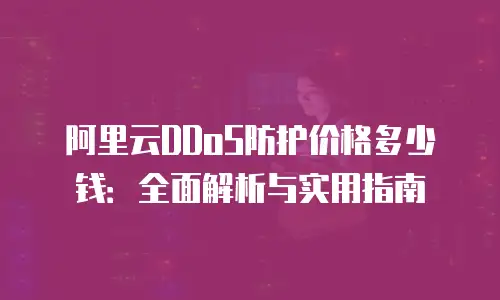 阿里云DDoS防护价格多少钱：全面解析与实用指南