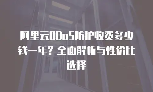 阿里云DDoS防护收费多少钱一年？全面解析与性价比选择