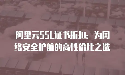 阿里云SSL证书折扣：为网络安全护航的高性价比之选