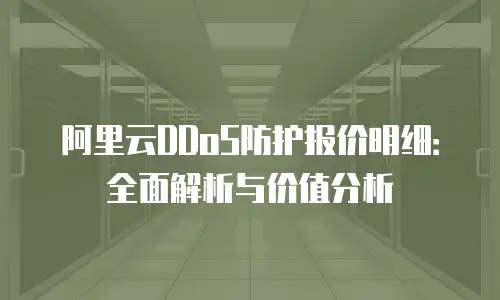 阿里云DDoS防护报价明细：全面解析与价值分析