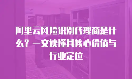 阿里云风险识别代理商是什么？一文读懂其核心价值与行业定位