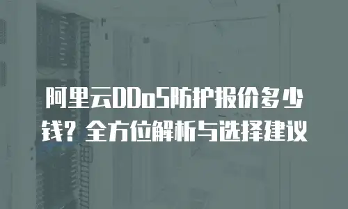 阿里云DDoS防护报价多少钱？全方位解析与选择建议
