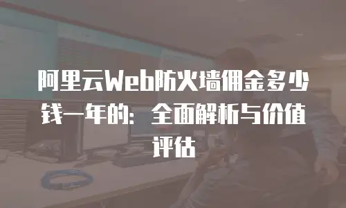 阿里云Web防火墙佣金多少钱一年的：全面解析与价值评估