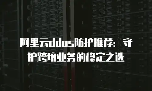 阿里云ddos防护推荐：守护跨境业务的稳定之选