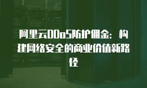 阿里云DDoS防护佣金：构建网络安全的商业价值新路径