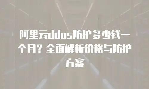 阿里云ddos防护多少钱一个月？全面解析价格与防护方案