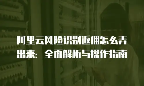 阿里云风险识别返佣怎么弄出来：全面解析与操作指南