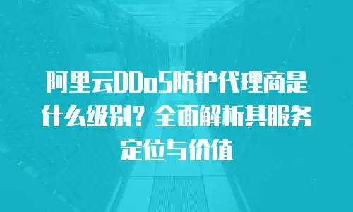阿里云DDoS防护代理商是什么级别？全面解析其服务定位与价值