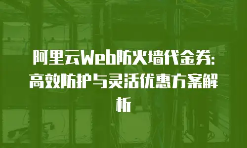 阿里云Web防火墙代金券：高效防护与灵活优惠方案解析