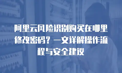阿里云风险识别购买在哪里修改密码？一文详解操作流程与安全建议