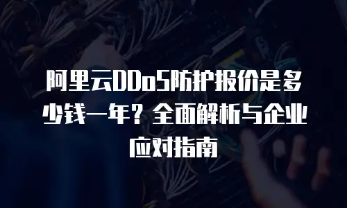 阿里云DDoS防护报价是多少钱一年？全面解析与企业应对指南