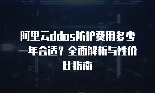 阿里云ddos防护费用多少一年合适？全面解析与性价比指南