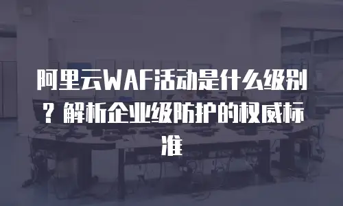 阿里云WAF活动是什么级别？解析企业级防护的权威标准