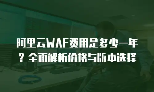 阿里云WAF费用是多少一年？全面解析价格与版本选择