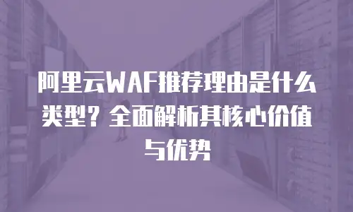 阿里云WAF推荐理由是什么类型？全面解析其核心价值与优势