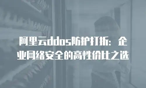 阿里云ddos防护打折：企业网络安全的高性价比之选