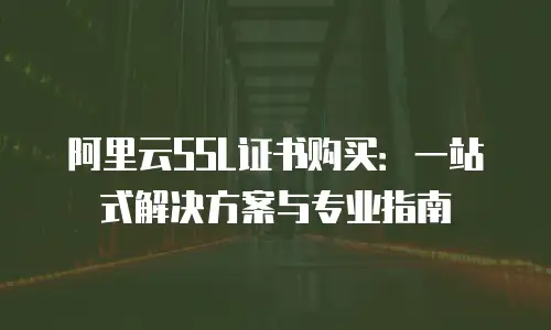 阿里云SSL证书购买：一站式解决方案与专业指南