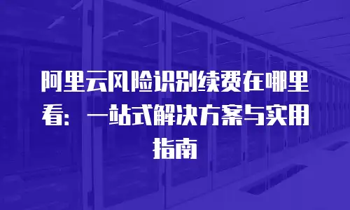 阿里云风险识别续费在哪里看：一站式解决方案与实用指南