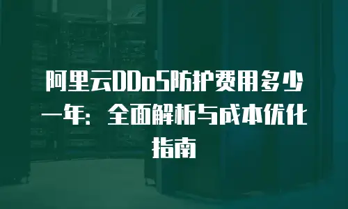 阿里云DDoS防护费用多少一年：全面解析与成本优化指南