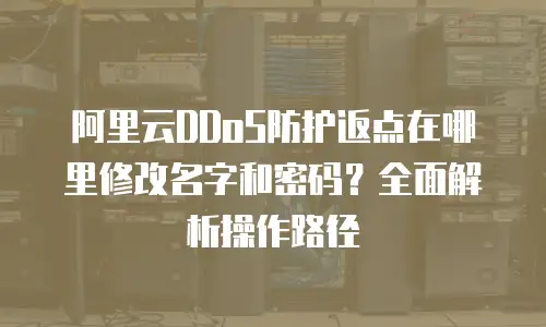 阿里云DDoS防护返点在哪里修改名字和密码？全面解析操作路径