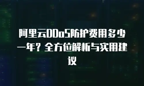 阿里云DDoS防护费用多少一年？全方位解析与实用建议