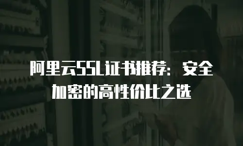 阿里云SSL证书推荐：安全加密的高性价比之选