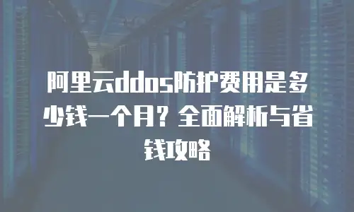阿里云ddos防护费用是多少钱一个月？全面解析与省钱攻略
