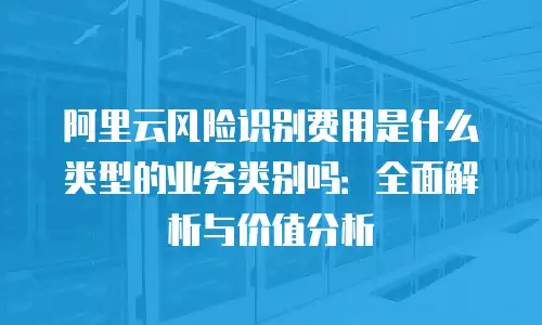 阿里云风险识别费用是什么类型的业务类别吗：全面解析与价值分析