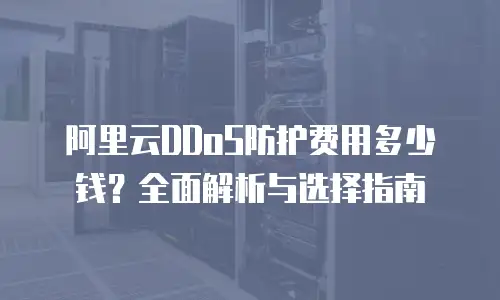 阿里云DDoS防护费用多少钱？全面解析与选择指南
